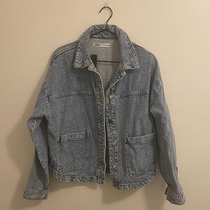 Zara denim skirt jacket size M